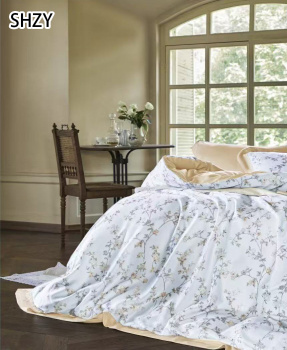 Постельное белье евро сатин Орхидея 2628, наволочки 70*70см - 2шт *1/4