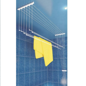 Сушилка для белья потолочная "Лиана" 6-рядная, шир.2,0м регул. по высоте Белая Lakmet *1/5