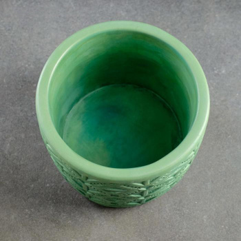 Кашпо гипсовое "Шале" 1,25л d верха 140мм h120мм Зеленый ("VipSet") *4 Кашпо гипсовое "Шале" 1,25л d верха 140мм h120мм Зеленый ("VipSet") *4