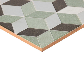 Плитка декоративная Шахтинская плитка Веста 01, 250х400х7 мм, зеленый