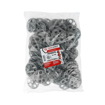 Шайба рондоль D60 Tech-KREP, для теплоизоляции, полипропилен, 100 шт.