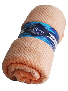 Плед 150*200см фланель жаккард r-ромбики персиковый 14-1227 TF FNJ PE 1520 Absolute *1