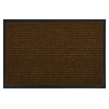Коврик 60*90 см влаговпитывающий ребристый коричневый"VORTEX" (арт.22090/24194) *1/10