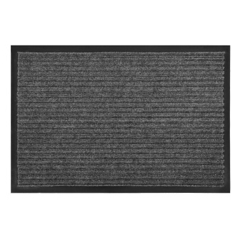 Коврик влаговпитывающий 120*150 см ребристый серый "KOVROFF" (арт.20602) *1/4 (ПЛ46)