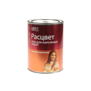 Лак алкидный для наружных работ 0,8 кг Расцвет *1/14/588