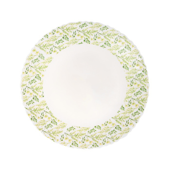 яяяТарелка стеклокерамика "МФК" "Утро" мелк. d24см OLHP-95/2139 *6/36