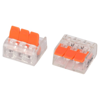 Клемма соединительная 3 конт. с рычажками  0,2-4мм2  (в уп4шт) Б0067915 * 1/40