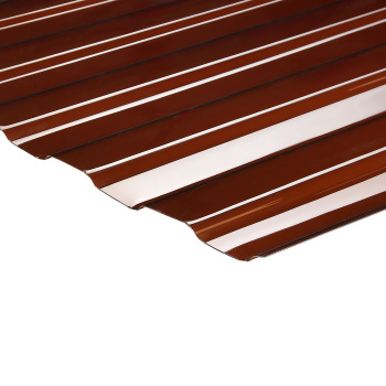 Поликарбонат 0.8 мм профилированный С-8-У стандарт, 1.05х2 м, бронзовый Поликарбонат 0.8 мм профилированный С-8-У стандарт, 1.05х2 м, бронзовый