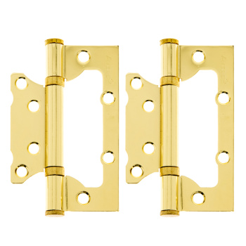 Петля без врезки 100*63*2мм ЗОЛОТО G (комплект 2шт.) AVERS *1/6/48