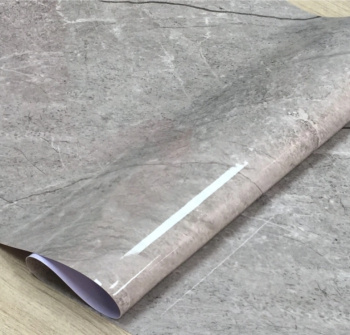 Клеёнка без основы "термо" гладкая "Мрамор серо-беж." шир.0,6м,толщ.0,6мм GW-52286"ТермоКлеёнка"*20