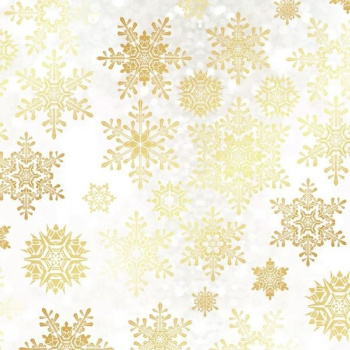Бумага упаковочная «Снегопад», 50х70 см, золото