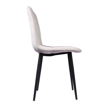 Стул FORPOST Тиффани, 43x84x37 см, велюр конфетти сильвер, серый Стул FORPOST Тиффани, 43x84x37 см, велюр конфетти сильвер, серый