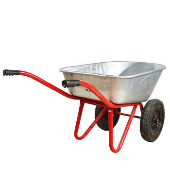 Тачка строительная двухколесная (350кг,150л,толщ.кузова 1мм,колесо 4.80/4.00х80,D20) *1