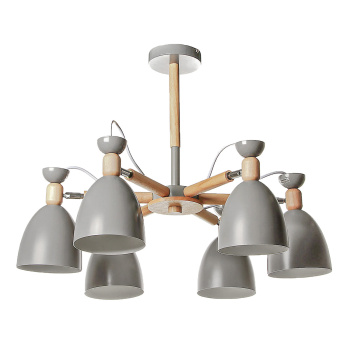 Люстра 10911/6WD+GR GR+WT Е27 6*60W S=13м2 *1