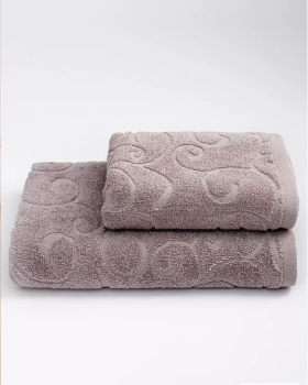 Полотенце махровое 50*90см Элегия серый 500гр/м2 Василиса *1
