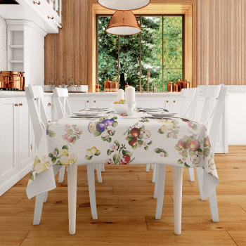 Клеёнка на нетканой основе "Carnelia" "Фрукты" на бел. шир1,4м CL-1946A *20