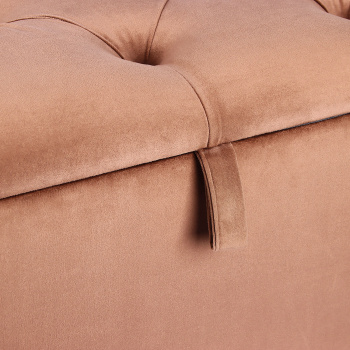 Банкетка FORPOST, 40х48х75 см, каретная стяжка, велюр конфетти корица, коричневый Банкетка FORPOST, 40х48х75 см, каретная стяжка, велюр конфетти корица, коричневый