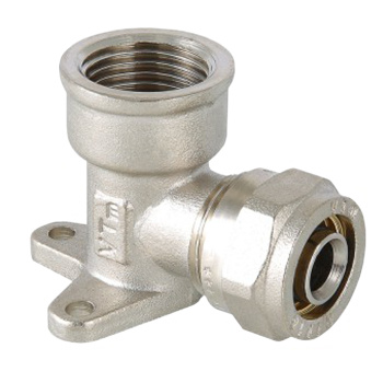 Уголок с креплением 16х1/2"(Ø15) цанга/мама (водорозетка) VALTEC 354 *10/120