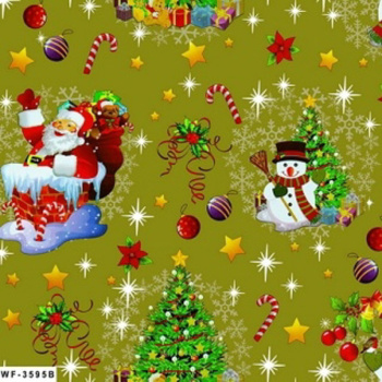 яяяКлеёнка на нетканой основе "Амарант" "Новый год" шир.1,37м 3595В *20