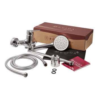 Смеситель д/ванны DEVIDA коллекция ARBO однорычажный, длинный излив DVS1023-12 *1/10