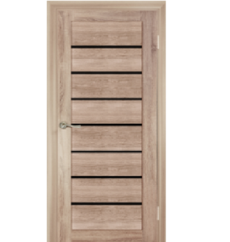 Дверное полотно остекленное Двери Гуд КЛ7/1, 2000х800х37 мм, дуб светлый