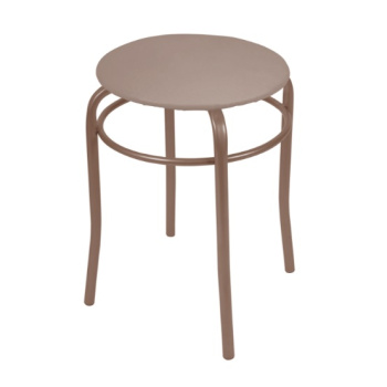 Табурет с мягким кругл.сидением, металл.опоры с dтруб 20мм "Ника 2" цв.:"микс" ТПР2*1/5