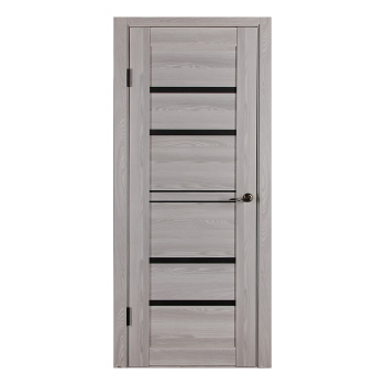 Дверное полотно остекленное 2000х600х38 мм Двери Гуд Х31, ривьера айс/графит