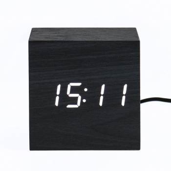 Настольные электронные часы "Цифра", белая индикация 5219665