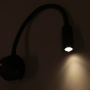 Светильник настенный (спот) B270 BK 3W черный  VERNER LIGHTING *1/50