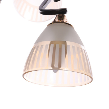 Люстра Verner Lighting A3938/5, 40 Вт, Е27, 5 ламп, черный/золото