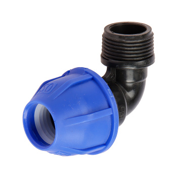 Угольник ПНД компрессия Ø 20х3/4" наруж. резьба *1/70