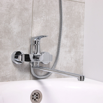 Смеситель д/ванны DEVIDA коллекция GEMMA однорычажный, длинный излив DVS1423-15 *1/10