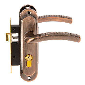 Замок врезной Avers 0827/60, 50 мм, ключ, ключ, цвет медь