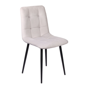 Стул FORPOST Тиффани, 43x84x37 см, велюр конфетти сильвер, серый Стул FORPOST Тиффани, 43x84x37 см, велюр конфетти сильвер, серый