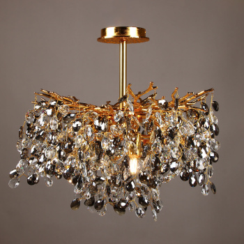 Светильник потолочный хрусталь 5509 Gold 500 мм Е14 S=16м2 золото  VERNER LIGHTING *1 Светильник потолочный хрусталь 5509 Gold 500 мм Е14 S=16м2 золото  VERNER LIGHTING *1