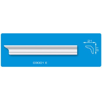 Плинтус потолочный "Формат" 03001Е 2,0м 21*21 *210 Плинтус потолочный "Формат" 03001Е 2,0м 21*21 *210