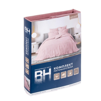 Постельное белье евро поплин Волшебная Ночь 8709/5 Silver Rose, наволочки 70*70 - 2шт *1/6