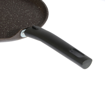 Сковорода алюм. а/приг.литая Kukmara "Мраморная" кофейн.Блинная d24см Съем.р. сбмк240-1а *1/6