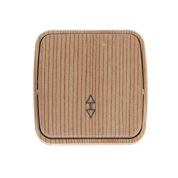 Выключатель Дача ОП 1кл. сосна на 2 направления 10А Народная SQ1824-0053 *10100