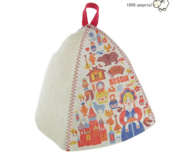 Шапка "Матрёшки" "Hot Pot" войлок 100% *1/20 (для розницы)