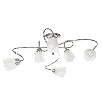 Люстра 004/3+3CR WT Е27 6*40W S=13м2 *1