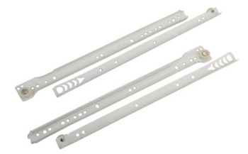 Направляющие роликовые СОЛЛЕР 400/0,8мм белые (комплект 4 шт) *1/25