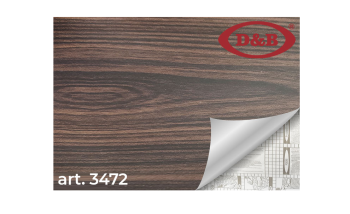 Пленка самоклеящаяся 67см*8м  3472  темное дерево  D&B  (Китай) *1/6