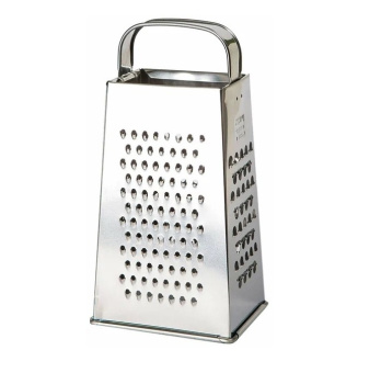 Терка металл. жест. 4-х стор. металл.ручка, пирамид. 220х85х110мм арт.К01.000.05 "Кварц" *1/60