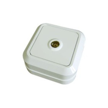 Розетка "Олимп" ОП 1-мест. белая телевизионная О0027 *10/200