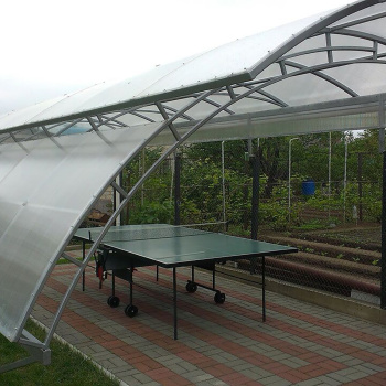 Поликарбонат 6 мм сотовый Flexy, 2.1х6 м, 0.77 кг/м², прозрачный