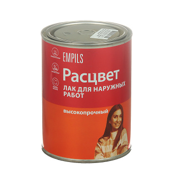 Лак алкидный для наружных работ 0,8 кг Расцвет *1/14/588