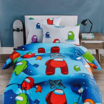 Постельное белье детское 1,5сп бязь Тинейджер Василек 10172/1 Инопланетянин наволочка 70*70-1шт*1/7