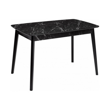 Стол обеденный прямоугольный раздв.ОНИКС ТУНИС ЧЕРНЫЙ+опора мат.черный,под углом*1 Стол обеденный прямоугольный раздв.ОНИКС ТУНИС ЧЕРНЫЙ+опора мат.черный,под углом*1
