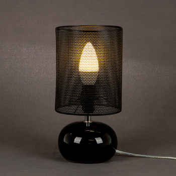 Лампа настольная 21018/1T BK BK  Е14 40Вт S=2м2  *1/24